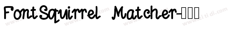 FontSquirrel Matcher字体转换